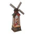 Lighted Windmill Snowglobe - Santa in his Sleigh - Christmas >> Snowglobes - by Confetti Lites - view 2