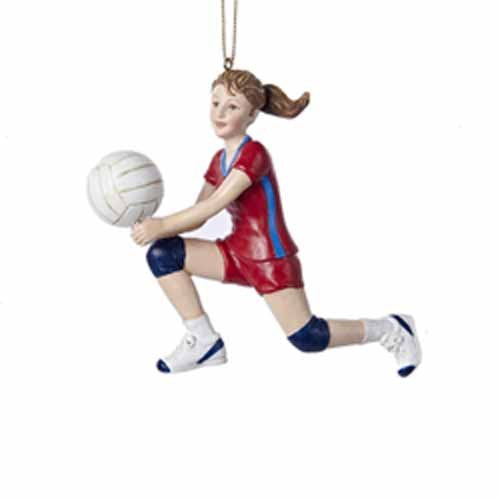 Resin Volleyball Girl Ornament - The Country Christmas Loft