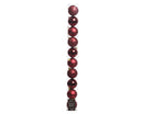 Elegant Assorted Shatterproof Ornaments - Set of 10 - Deep Ruby