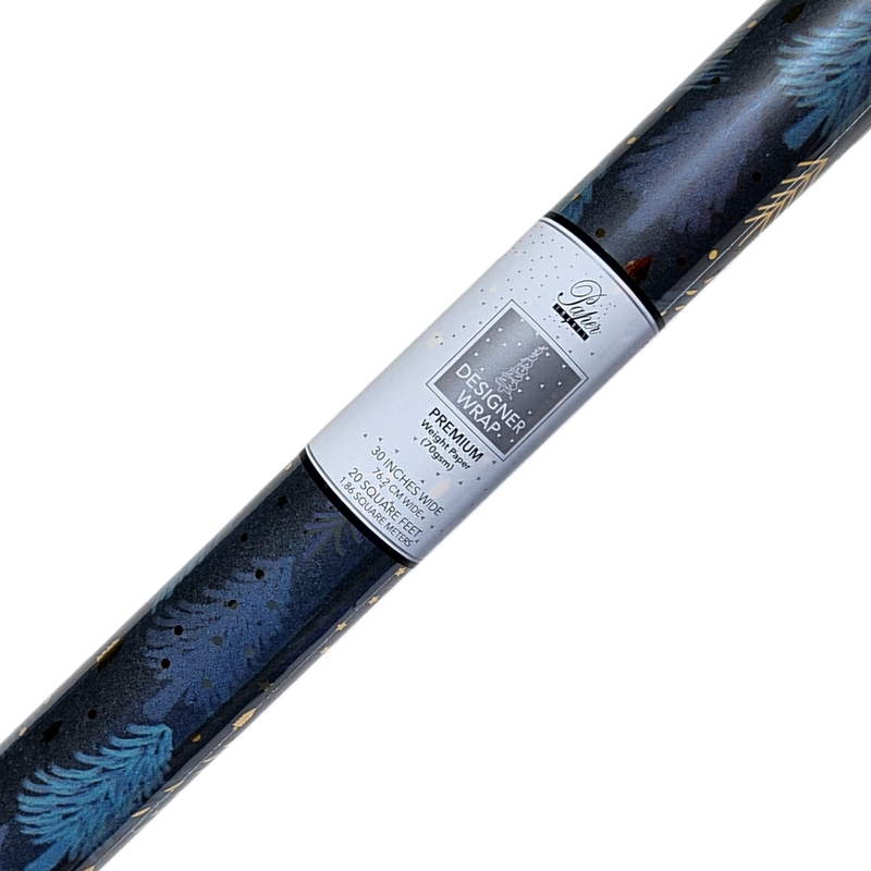 Premium Foil Roll Wrap - 30" x 96" - Enchanted Midnight