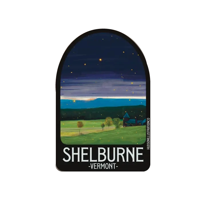 Vinyl Landmark Sticker - Shelburne - The Country Christmas Loft