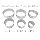 Double Sided Biscuit Cutter Stainless Steel 6 Piece Set - Cookie Cutters - by R&M International - view 5