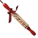 Wood Rolling Pin Ornament - Let it Snow