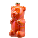Glow In The Dark Bear Ornament - Orange