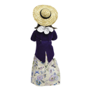 Woman with Flower Basket Caroler
