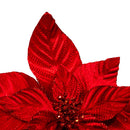 Red Velvet Poinsettia Stem - 22 Inch