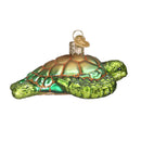Green Sea Turtle  Glass Ornament