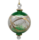Emerald Grandeur Green Ball with Gold Elegance