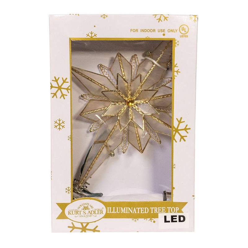 Glistening LED Capiz Bethlehem Star Treetop