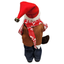 Farmer Santa Figurine Ornament - 9 inches