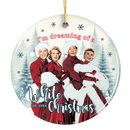 White Christmas Movie Ceramic Ornament