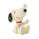 Snoopy Snowflake on Nose Mini Figurine