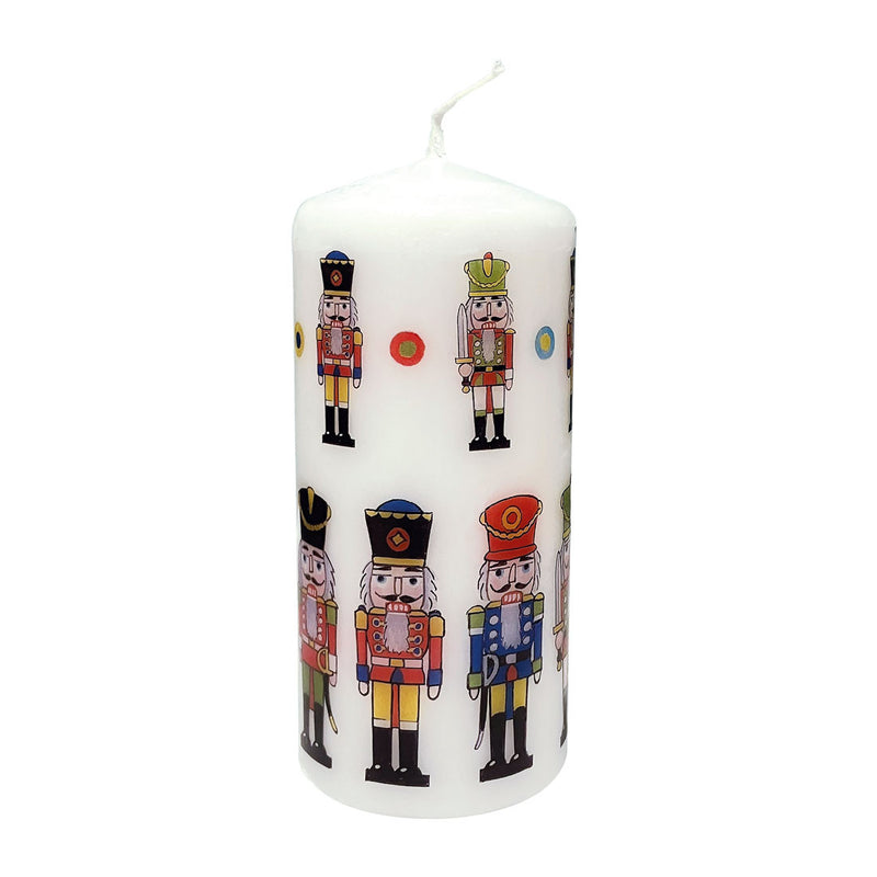 Christmas Nutcracker Pillar Candle