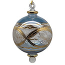 Sapphire Grandeur Blue Ball with Gold Elegance