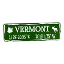Vermont Coordinates Magnet