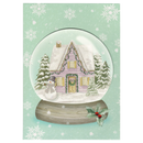 Snow Globe Cottage Christmas Card