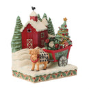 Highland Glen Barn Scene - Full of Christmas Spirit