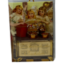 Popup Mini Book German Ornament - Yellow