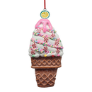 Claydough Ice Cream Ornament - Vanilla