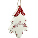 Scandi Holiday White Tree Ornament