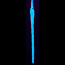 Glass Glow In The Dark Glittered Icicle Ornament -