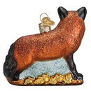 Red Fox  Glass Ornament