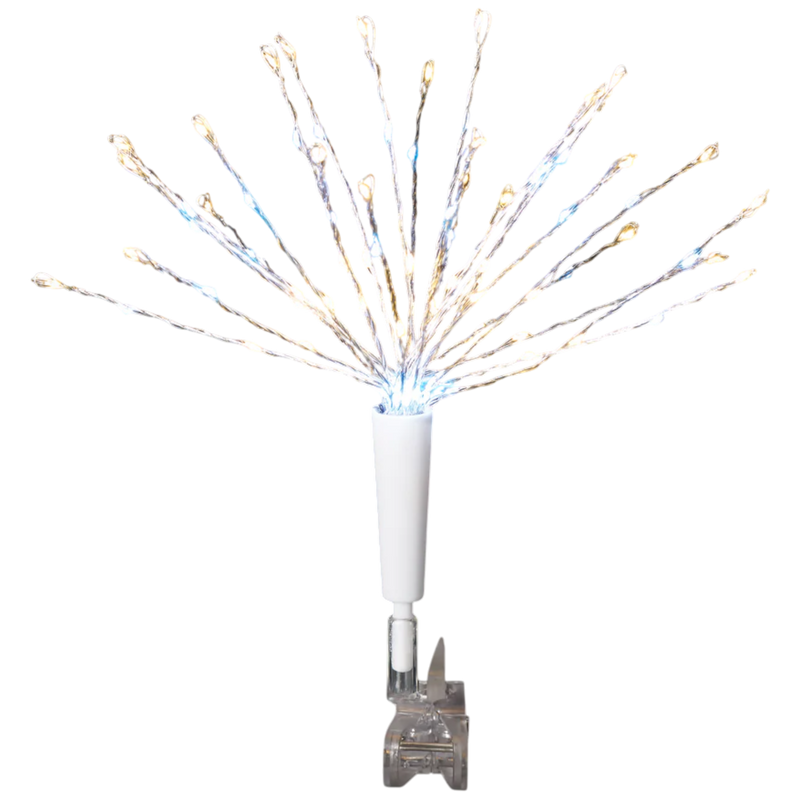 Lighted Two-Tone Burst Clip-On Christmas Tree Topper 11.5