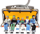 Ski Lift Figurines - Seated - 6 Piece - Style 1