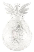 Jewels and Lace Angel with Snow LED - The Country Christmas Loft