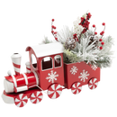 Metal Holiday Floral Train - 22 Inch - Christmas >> Decor - by Gerson