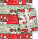 Holiday Roll Wrap - 30" x 168" - Snowman Holiday Cheer