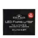 30-Light Battery-Operated Rope Fairy Lights - Grey