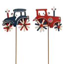 Patriotic Tractor 36 Inch Wind Spinner -