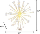Starburst Cool White Christmas Tree Topper - 14 Inch