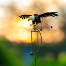 Small Bald Eagle Balance Rocker Garden Stake