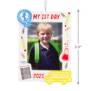 My First Day School 2025 Photo Frame Hallmark Ornament - Christmas >> Ornaments >> Life's Moments - view 3