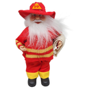 Heroic Firefighter Santa Figurine Ornament - 9 inches