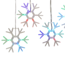 Acrylic Snowflake Light Set – 5 Piece Set - Christmas >> Lighting - by Kurt Adler