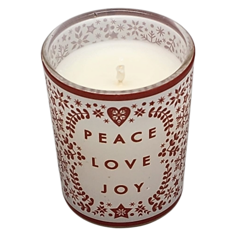 Glass Votive Scented Candle - Boughs of Holly