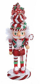10" Hollywood Bakery Hat Nutcracker - Peppermint - The Country Christmas Loft