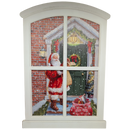 Lighted Winter Window Wall Hanging - Santa's Delivery