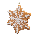 Gingerbread Snowflake Cookie Ornament -