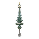 Sage Green Christmas Tree with Crystal Teardrop