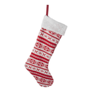Red Nordic Snowflake Stocking - Christmas >> Stockings - by Kurt Adler