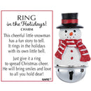 Ring in the Holidays - Snowman Charm - Christmas - by Ganz - view 3