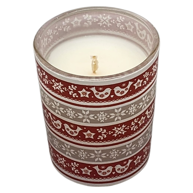 Glass Votive Scented Candle - Cinnamon Swirl