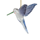 Feeding Hummingbird - Midsummer Blue - Egyptian Glass Ornament - Christmas >> Ornaments >> Egyptian Glass - by Egyptian Museu