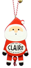 Dancing Wooden Ornament (A - D) -