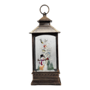 Lighted Spinning Waterglobe Lantern - Frosty and Friends
