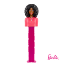 Pez Barbie Dispenser with 3 Candy rolls - Black Hair Barbie